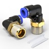TAILONZ PNEUMATIC Male Elbow 6mm Tube OD x 1/4 Push