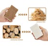 12 Pieces Natural Biodegradable Heavy Duty Scouring Pad Scratch Resistant
