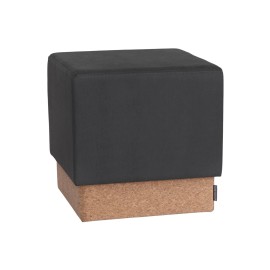 Seville Classics The Vineyard Collection Cork Cube Storage Ottoman 15 " W x 15 " D x 15 " - Steel Gray