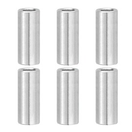 PATIKIL 6 Pcs Stainless Steel Spacers, 8mm ID x 12mm OD x 25mm Height 304 Stainless Steel Bushing Screw Standoff Unthreaded Round Spacer for 5/16" M8 Screws Bolts Nuts
