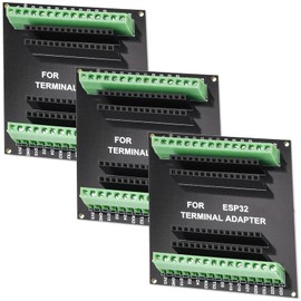 Pack of 2 ESP32 Breakout Board for 30PIN, ESP32 Development Board 2.4 GHz Dual Core WLAN WiFi + Bluetooth 2-in-1 Microcontroller ESP-WROOM-32 Chip for Arduino