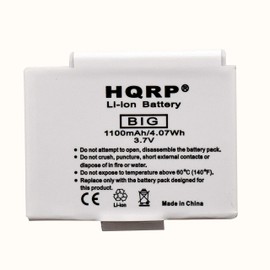 HQRP Battery Compatible with Flip Video ABT2W UltraHD 4GB 8GB, FVU2120B, U3120, Flip 4GB, Cisco ABT2W Ultra-HD Camcorder U32120B U32120W, Flip UltraHD 3rd Generation Video Camera U32120 U32120B