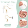 UNICRAFTALE About 100Pcs Real 18K Gold Plated Earring Hooks Stainless