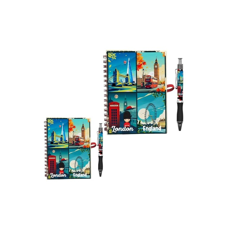 Bells Box 2 x A6 & A5 London Souvenirs Notebook