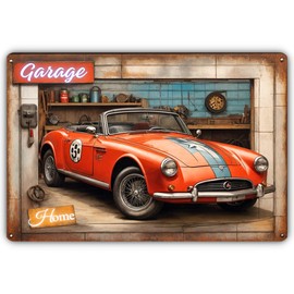 Vintage Classic Car Sign - Garage Wall Art for Home, Man Cave, Shed, Bar, Garden, Workshop, Bedroom Gifts, Indoor/Outdoor - 20cm x 30cm