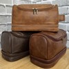 Travel Toiletry Bag for Man, Leather Waterproof Toiletry Bag, Gift