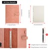 Wonderpool Leather Journal Dotted Paper Refillable Writing Binder Notebook -