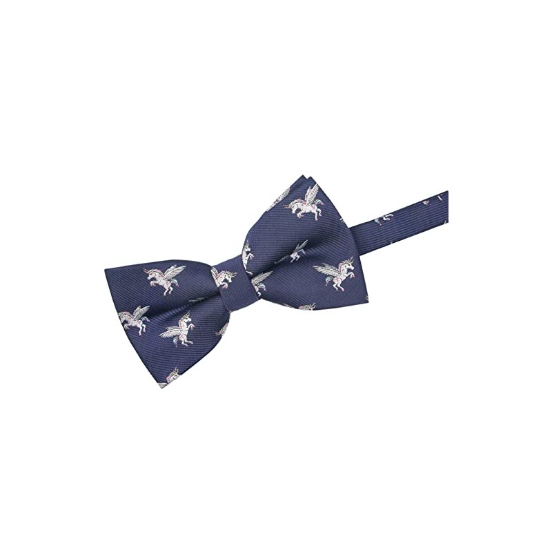 OCIA Boys Dinosaur Sharks Pattern Pre-Tied Bowtie Kids Adjustable Bow