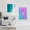 LuHuoLu Decorative Switch Plate Covers Gillter Purple Pink Blue Gradient