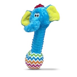 Elephant Squeaky CHEW Ball Stuffed Dog Toy