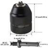 Keyless Drill Chuck 0.8-10mm 3/8-24UNF Quick Change Adapter for SDS