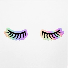 Holographic Decal Stickers Of Lashes Silhouette 2 Premium Waterproof Vinyl Decal Stickers For Laptop Phone Accessory Helmet Car Window Mug Tuber Cup Door Wall Decoration ANDVER3704011HO110322