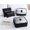Natiform 7-Piece Label Pouch Travel Storage Luggage Organizer Bag