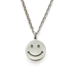 JewelVOX Women's Necklace, Short, Hypoallergenic, Surgical Stainless Steel, Smile, Sound