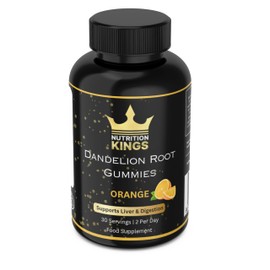 Dandelion Root Gummies – Liver Cleanse & Detox Support, Water Retention Relief, Natural Digestive Health Supplement, Vegan & Non-GMO, 60 Gummies