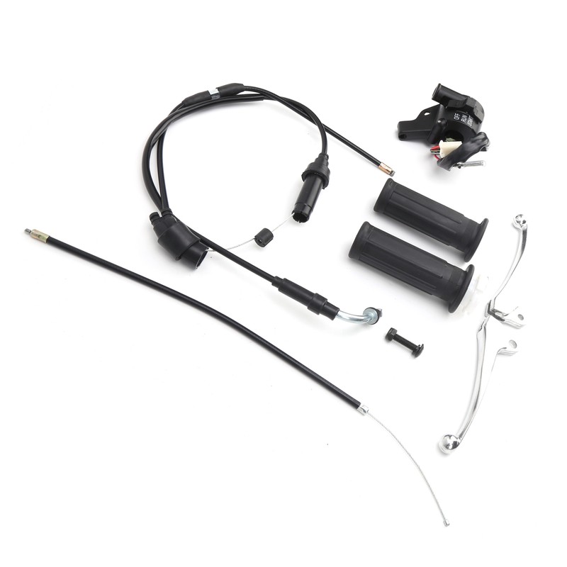 Throttle Grip Cable Brake Lever Ignition Switch Kit Fit for