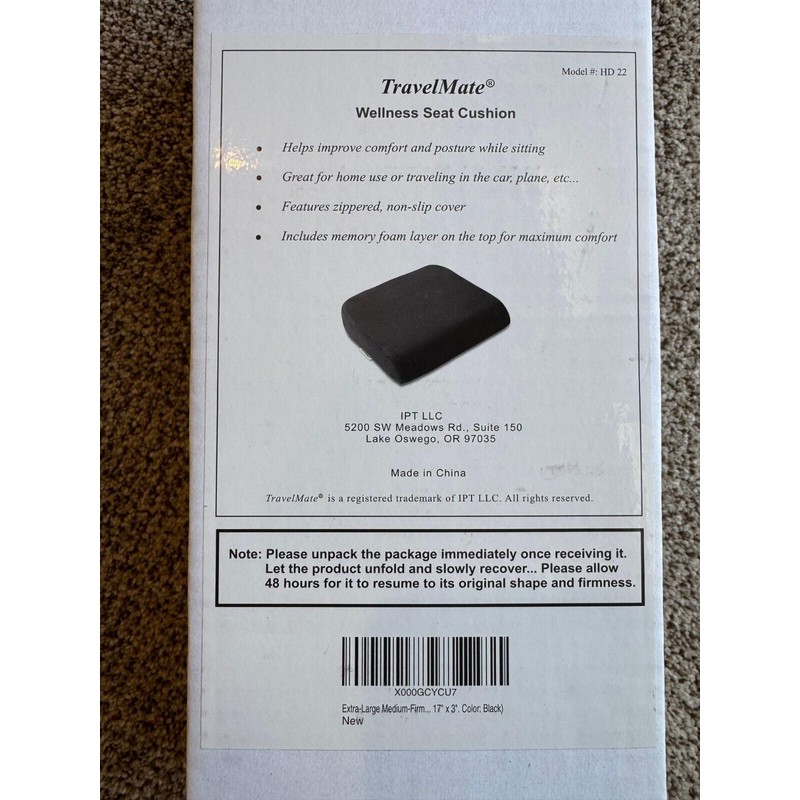 TravelMate Extra-Large TravelMate® Seat Cushion (Model - HD 22)