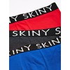 Skiny 71253 Boxer Corto 3Pack para Hombre, Azul Rey, Gris