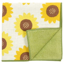 Hamamonyo Washed Towel Handkerchief, Sunflower Dzukushi