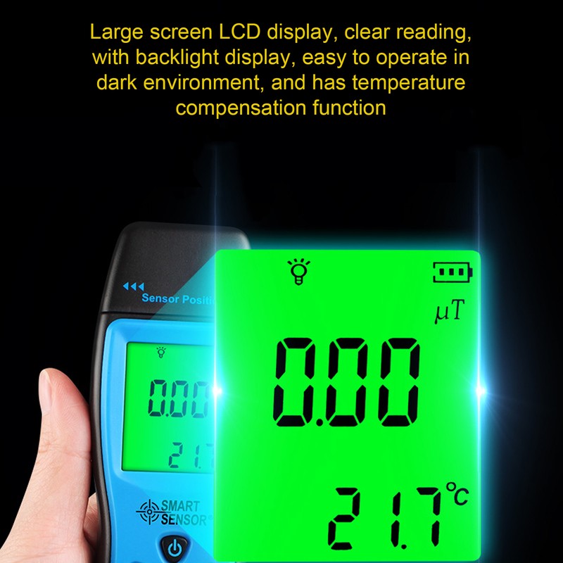 LCD Electromagnetic Radiation Detector Portable Mobile Phone Radiation Tester for
