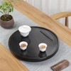 Tea Tray Exquisite Small Tea Tray Ebonite Round Drainage Dry
