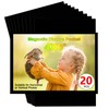 CHUNNIAO Black Magnetic Picture Frame 4X6 for Refrigerator-20 Pack,Black Photo