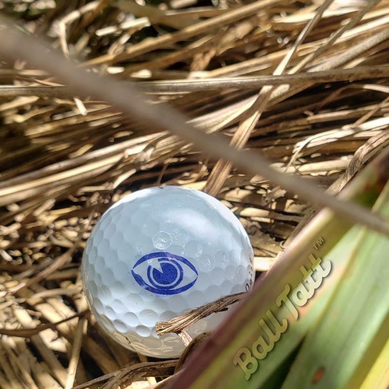 Ball Tatt - Eye on Ball Golf Ball Stamp, Golf