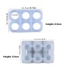 2 Pieces Egg Holder Silicone Resin Mold 6 Cups Egg