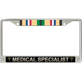 U.S. Army Medical Specialist Gulf War Veteran License Plate Frame