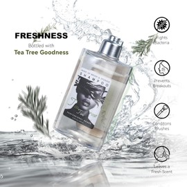 Limpiador De Brochas De Maquillaje Con Tapete De Silicona, Aceite De Árbol De Té, Champú Para Esponjas Y Borlas, Limpieza Profunda, Antibacteriano, Acondiciona Las Cerdas, Suave, Vegano Y