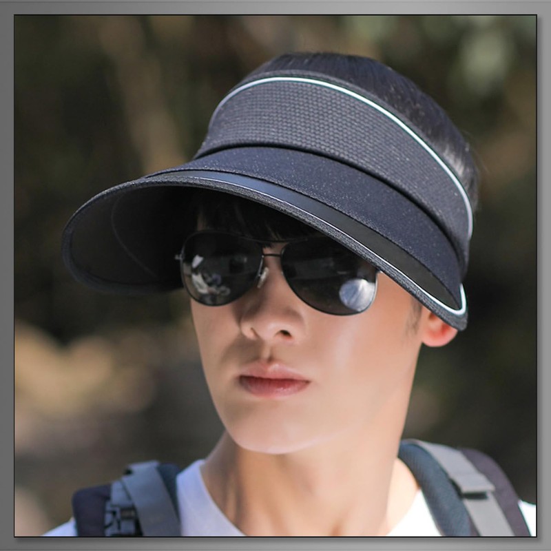 Buzz Selection CAP683 Men's Visor, Sun Visor, Hat, Casual, Running,