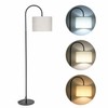 Toolzia Modern Tall Floor Lamp - Adjustable Fabric Shade