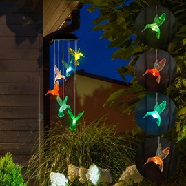Solar Wind Chimes Outdoor Hummingbird Solar Lights Outdoor Solar Wind Chimes Solar Hummingbird Lights Hummingbird Wind Chimes