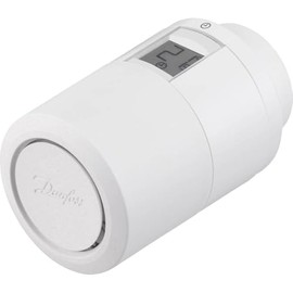 Danfoss Eco Radiator Thermostat 014G1115, Programmable Thermostat with Bluetooth Connectivity, Heating Thermostat for a Constant Temperature (4-28°C)