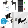 Estmoon 4 Pack Passage Door Knobs - Black Door Handle
