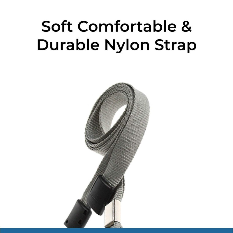 PCL Media ltd® Grey Lanyard for use with Rigid ID