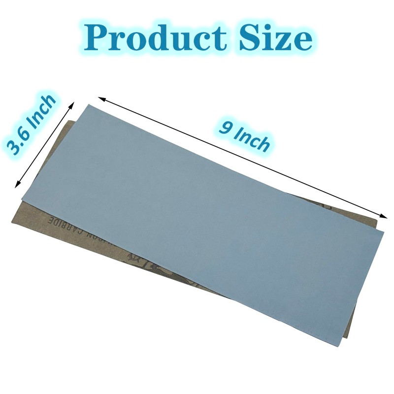24PCS Ultra-Fine Sand Paper 1000 to 20000 Grit,9 x 3.6
