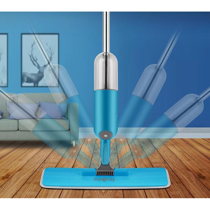 QVC True & Tidy SPRAY-250 Spray Mop - Color: White