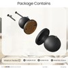 HOSOM 2 Pack Dummy Door Knob Matte Black Dummy Door