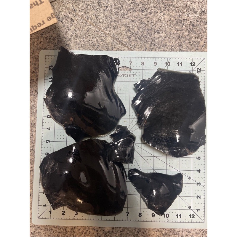 FLINT KNAPPING OBSIDIAN MATERIAL PREFORMS/BIG SPALLS 3 Lb