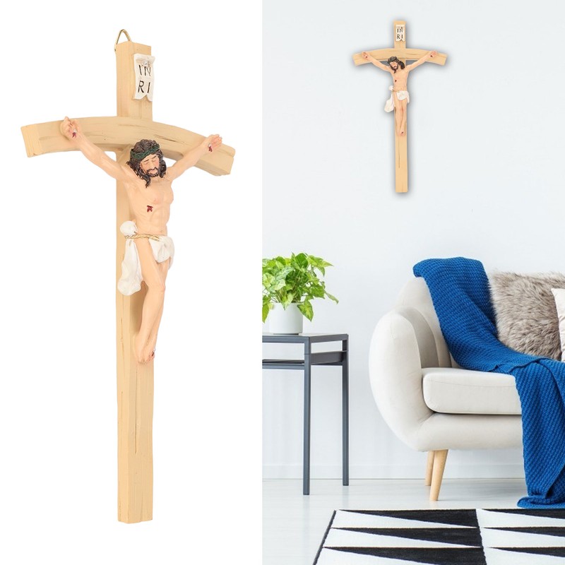 Jesus Christ Crucifix Handcrafted Exquisite Details Crucifix Wall Cross for