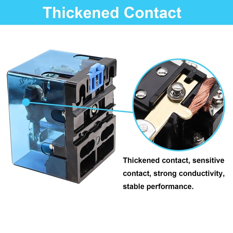 TWTADE/JQX-62F-2Z Coil Voltage DC 24V 80A DPDT Electronmagnetic Relay,High Power