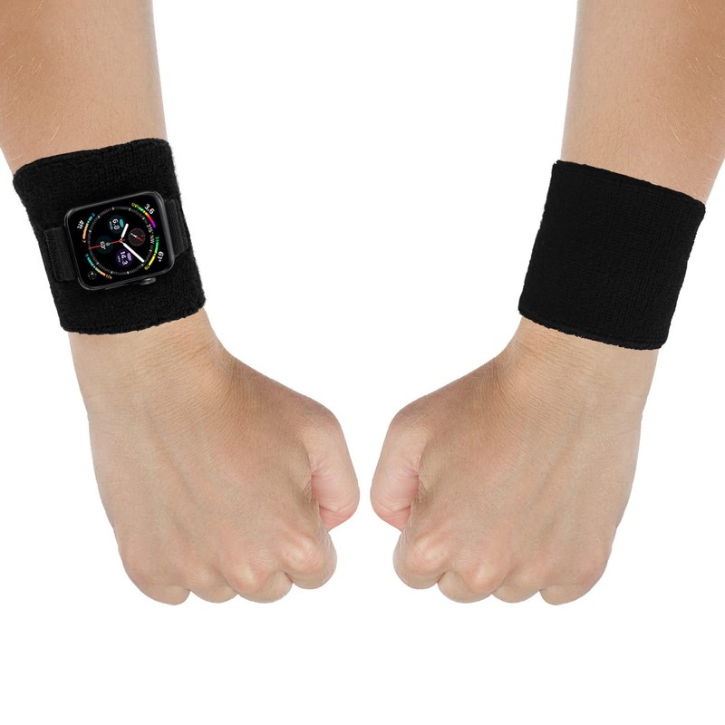 JEMACHE Unisex Sport Sweatband Wrist/Ankle Band Compatible with 49/46/45/44/42mm iWatch