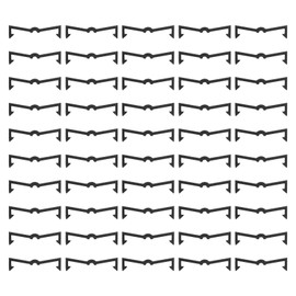 HARFINGTON 50pcs Pegboard Hook Locks 2" Length Plastic Peg Hanger Fixer Pegboard Display Hook Organizer Peg Board Hook Clip Retainers for Fixing Shelf and Peg Hook, Black