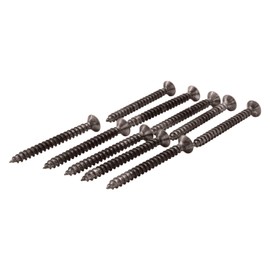 CRL Polished Nickel #10 x 2" Wall Mounting Flat Head Phillips Sheet Metal Screw - Package