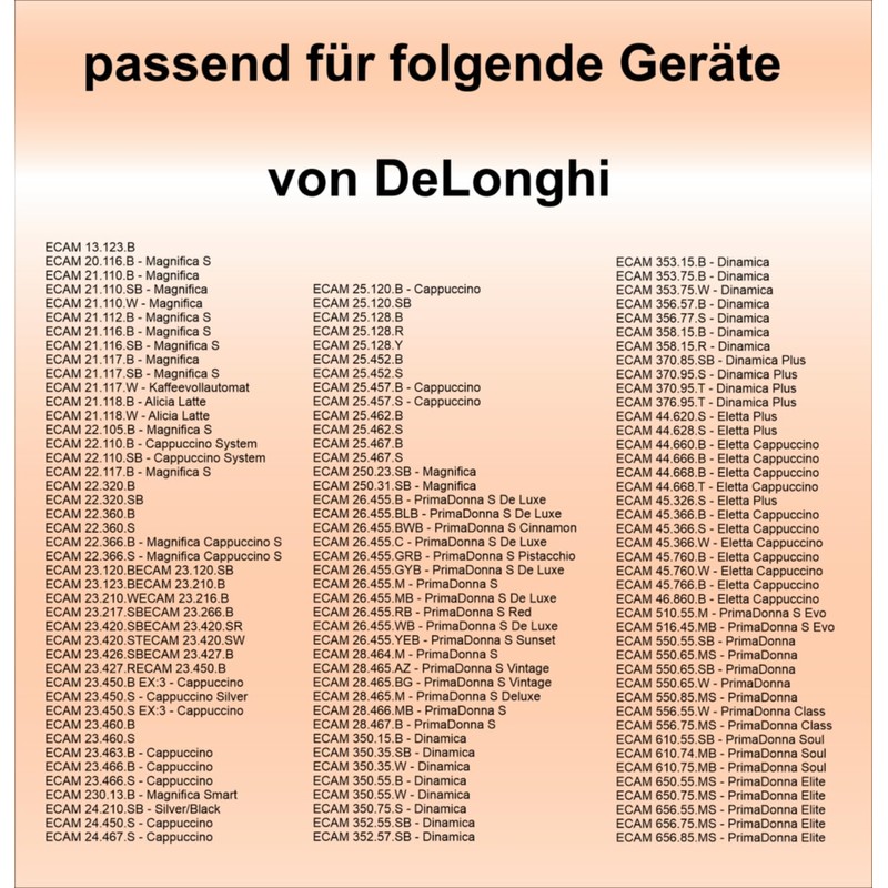 Seal suitable for DeLonghi ECAM cover exhaust chamber expansion chamber