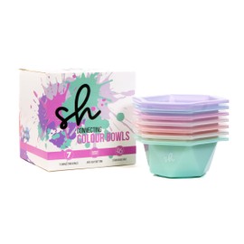 Simply Hair 7 Connecting Colour Bowls set ââ‚¬â€œ Tint Bowl Set for Hair Colour - Hair Mixing Bowl for Hairdressing Kit - Hair Colouring Tools, Balayage Kit, Highlight Kit ââ‚¬â€œ 7 Pack