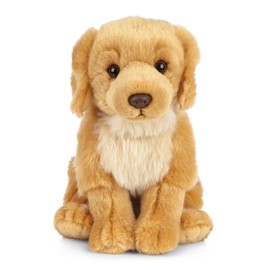 Living Nature Golden Retriever Stuffed Animal | Fluffy Dog Animal | Soft Toy for Kids | 8 inches