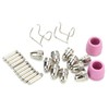 Plasma Cutting Torch Consumables Kit Electrode Contact Tip Ceramics Nozzle