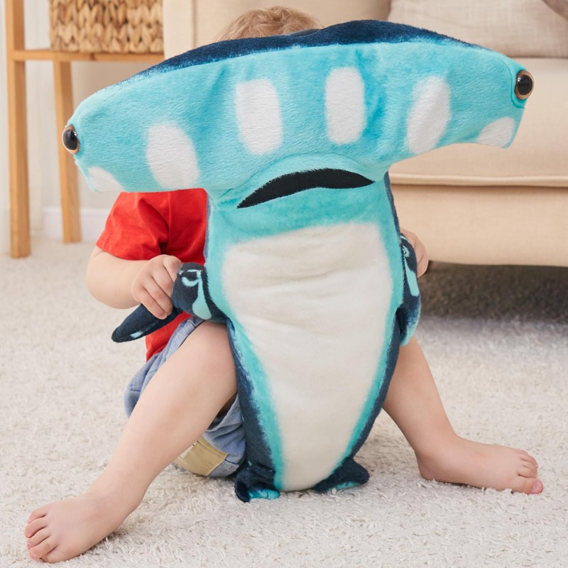 Beeyybuy 40 inch Hammerhead Shark Stuffed Animal - Giant Shark